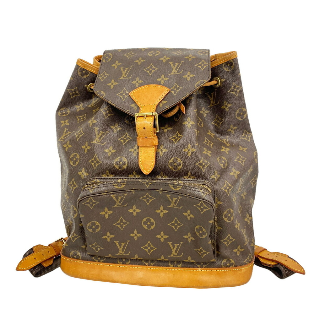 Louis Vuitton Monogram Montsouris GM Backpack/Daypack M51135 Brown (Women's)